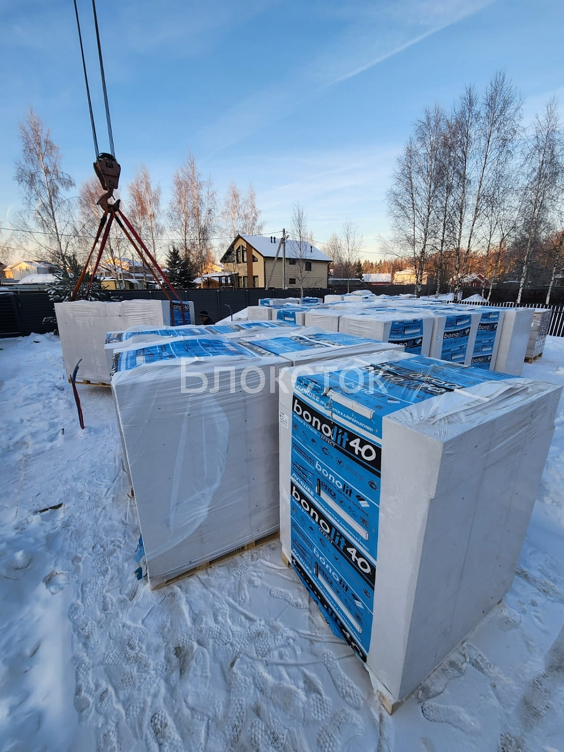 Пеноблоки стеновые Бонолит Проджект (Электросталь) 625x300x250, D500